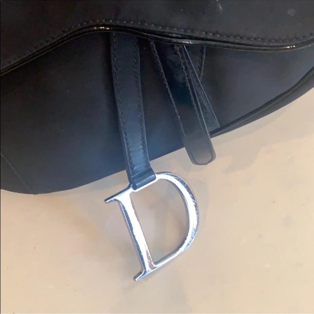 Dior Black Saddle Shoulder Bag - Picture 3 of 4